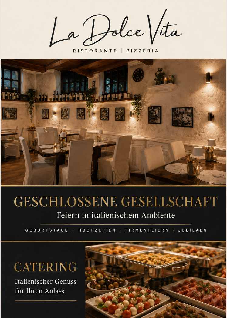 La Dolce Vita Speisekarte – Feiern und Catering, Seite 26