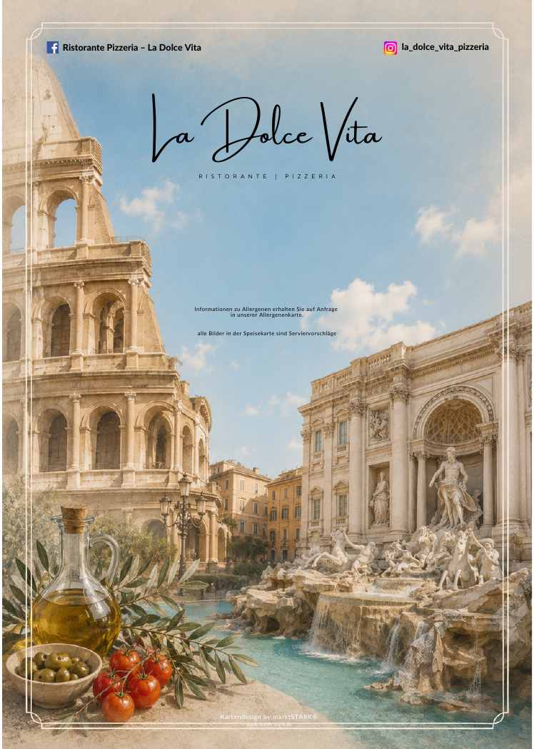 La Dolce Vita Speisekarte – Rückseite, Seite 28