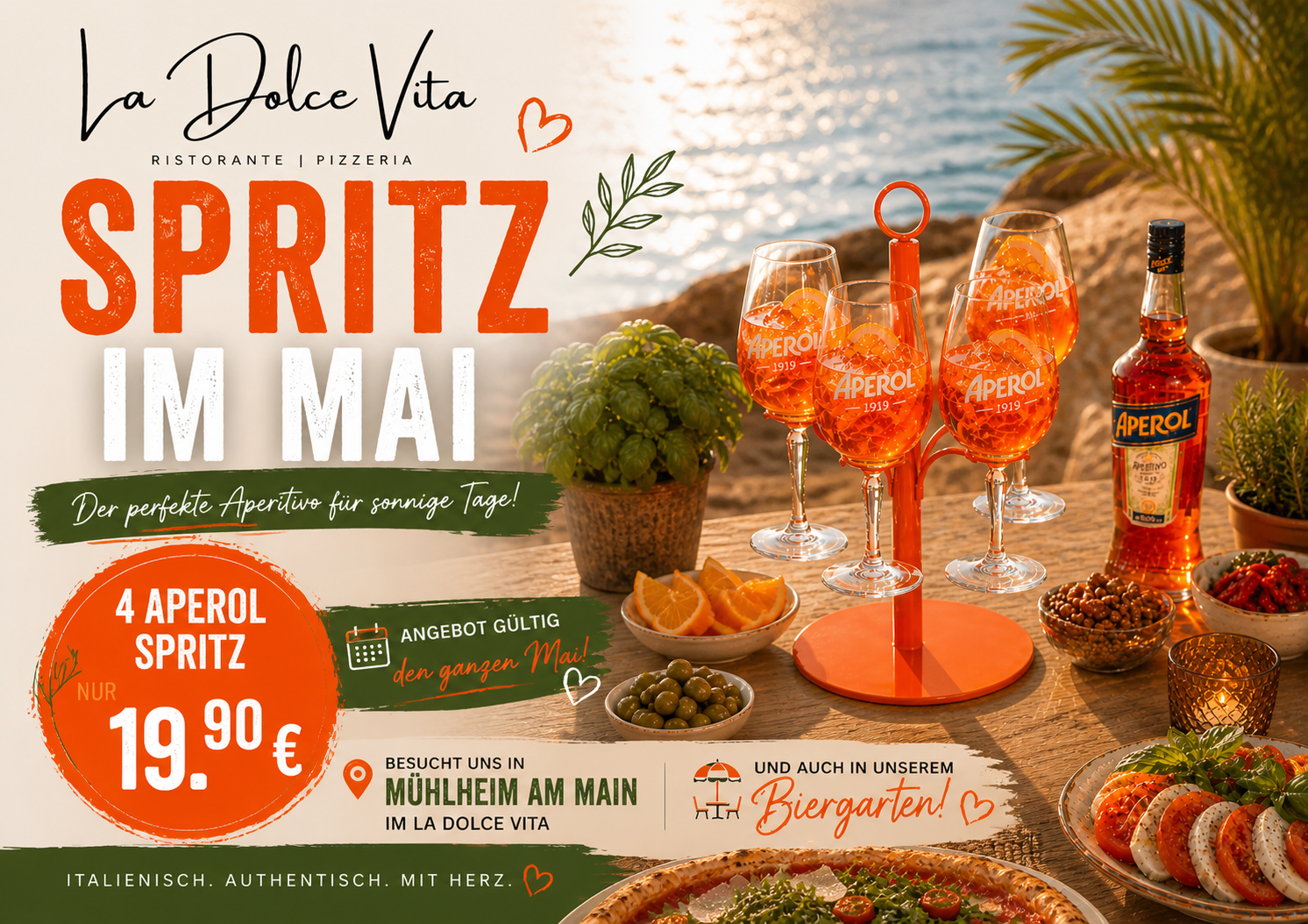 Aperol Spritz Aktion Mai La Dolce Vita Mühlheim